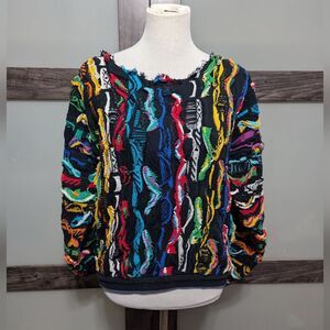 Vintage handmade coogi style sweater